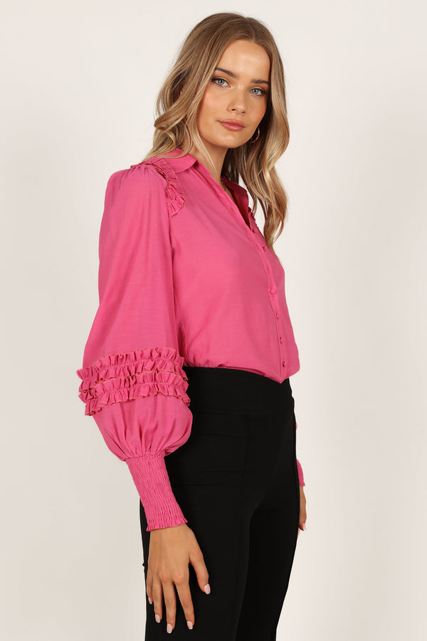 TOPS @Bettina Shirt - Fuchsia