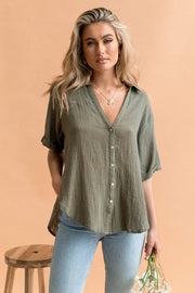 Petal and Pup USA TOPS Dion Top - Olive