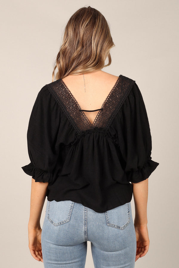 Petal and Pup USA TOPS Frankie Top - Black