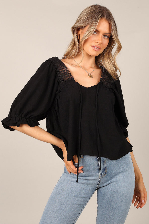 Petal and Pup USA TOPS Frankie Top - Black