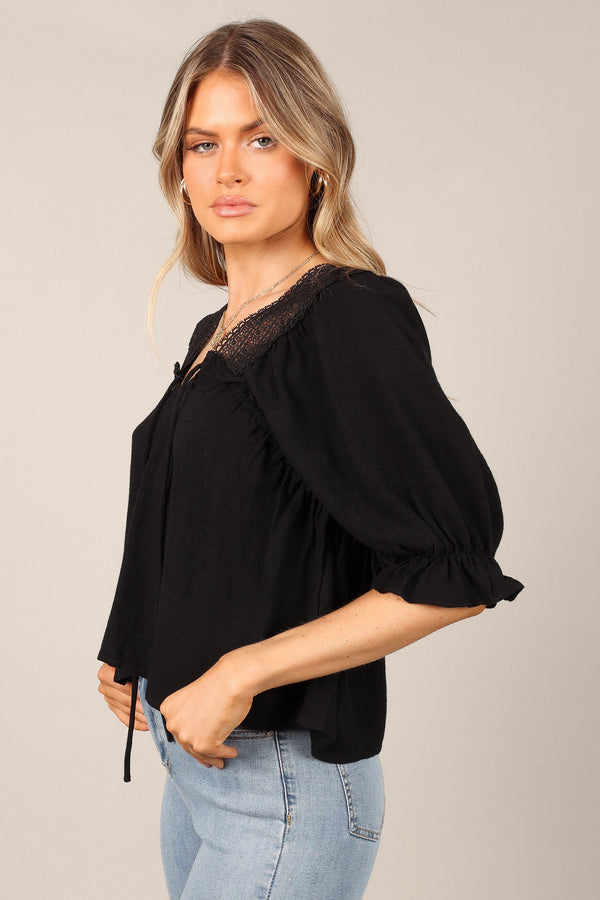 Petal and Pup USA TOPS Frankie Top - Black