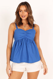 Petal and Pup USA TOPS Freddy Babydoll Top - Blue